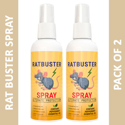 BEUTISKY Rat Buster Spray Convenient and Effective Rodent Solution Home & Office(2 x 50 ml)