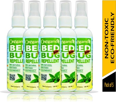 oregamo Herbal Bed Bug Killer Spray, Insect Killer, Ant Killer, Natural, Safe(5 x 100 g)