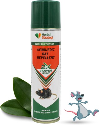 HERBAL STRATEGI Rat Repellent Spray Car, house & office protection, AYUSH Certified, Anti Rat(200 ml)