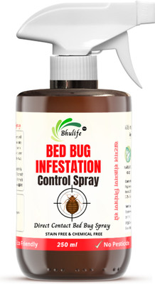 BhuLife Organic Bed Bug Infestation Control Spray | Khatmal Spray(250 ml)