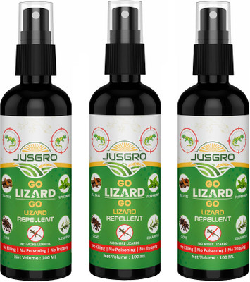 JusGro Lizard Killer Repellent Spray | Made With Essential Oil(3 x 100 ml)