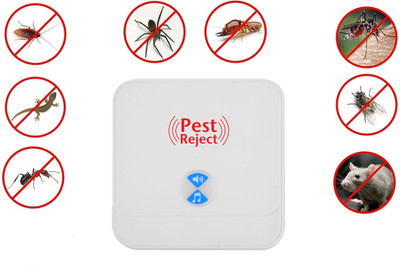 Wrightrack ABS Plastic Ultrasonic Pest Repeller to Repel Rats, Cockroach, Mosquito - 8D02(1 Units)
