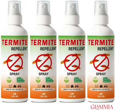 GLAMMIA Termite Killer Spray | Eco Natural Termite Defense Crafted Indoors(4 x 100 ml)
