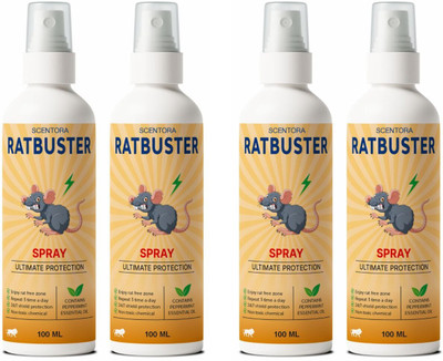 SCENTORA Rat Repellent Spray(4 x 100 ml)