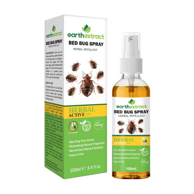 Earth extracts Bed Bug Repellent Spray For Home, Natural, Non-Toxic, 100% Herbal & Effective(100 ml)