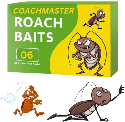 coachmaster Anti-cockroach bait station Cockroach trap adhesive Cockroach powder killer(6 Patches)