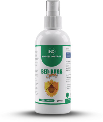ND PEST CONTROL Bed Bug Spray|Instant Killer|Repellent Spray for Mattress,Sofa & Furniture–200ml(200 ml)