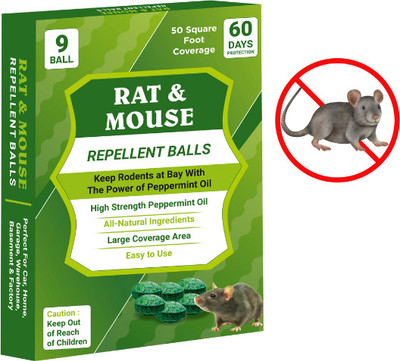 PestRepel Rat Repellent Balls | Long Lasting Mouse & Rat Repeller for Indoor Use(9 Units)