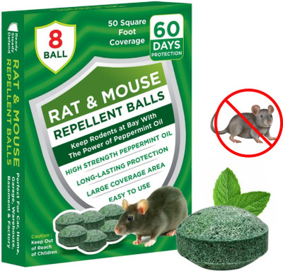 pestman Natural Rat Repellent Balls | Home, Office And Car | Rat Repellent Bait(8 Units)
