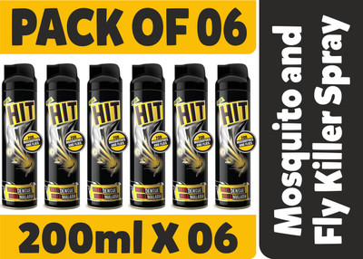 Hit Flying Insect Killer - Mosquito & Fly Killer Spray PACK OF 06(6 x 200 ml)