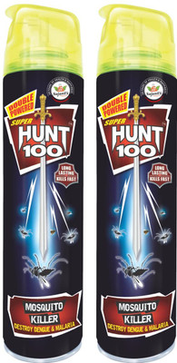 Hunt 100 Kala Mosquito Spray Pack of 2(2 x 320 ml)
