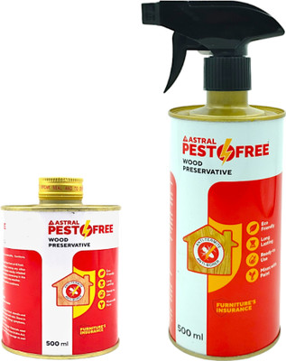 Pestofree Wood Protector Termite Killer 500ml Spray + 500ml Refill + Masking Tape - 3 Pcs(2 x 500 ml)