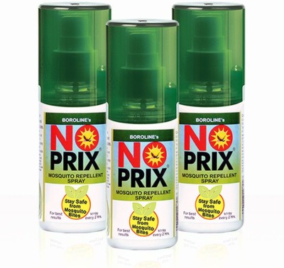 BOROLINE'S NOPRIX Your Personal Mosquito Repellent spray- combo pack of 3 x 100 ml spray packs(3 x 100 ml)