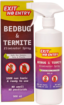 Exit No Entry Bedbug & Termite Eliminator Spray | Safe for Humans, Pets & Plants(250 ml)