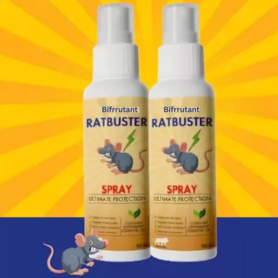 BIFRRUTANT Rat Buster Spray Prevent Rats Attack .(2 x 50 ml)