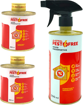 Pestofree Wood Protector Termite Killer 500ml Spray + 2 x 250ml Refill + 3 x Masking Tapes(3 x 333.33 ml)