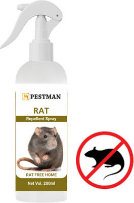 pestman Rat repellent spray for home office and godown Eco-Friendly, Herbal Formula(200 ml)