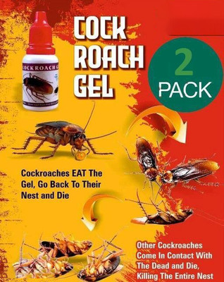 GLOCARE powerfull anti roach cockroach killer gel(2 x 20 ml)
