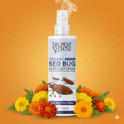 Dr.Pest Venom Organic Bed Bug Spray, bed bug repellent, bedbug killer spray for mattress(100 ml)