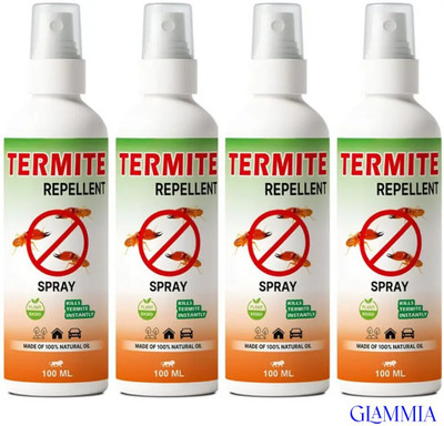GLAMMIA Termite Killer Spray | Eco Pest Protection Trusted For Hospitals(4 x 100 ml)