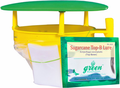 Green Revolution Pheromone Trap for Sugarcane Top Borer (Scirpophaga excerptalis) (Trap + Lure)(10 x 1 Units)