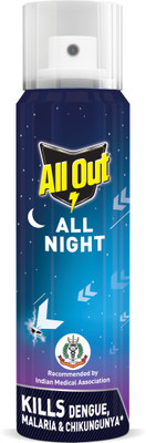 All Out All Night Mosquito Killer Spray, 12 Hours protection, Lasts 60 Nights(30 ml)