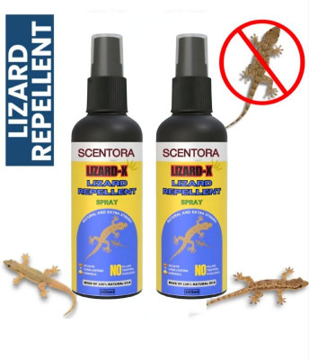 SCENTORA Lizard Repellent Spray, Herbal Protection from Lizards 200ml(2 x 100 ml)
