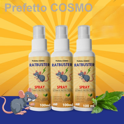 Prefetto COSMO Ratbuster RapidGuard Plus – Eco-Friendly Rodent Control(3 x 100 ml)
