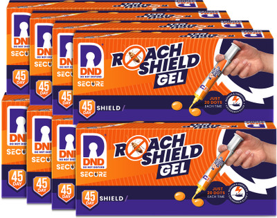 DND Secure Roach Shield Gel - Anti Cockroach Gel | For Home/Office |(8 x 32 g)