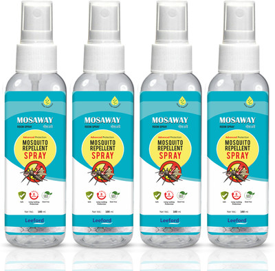 MOSAWAY Mosquito Repellent Room Spray | Upto 8 Hours of Mosquito Protection | DEET Free(4 x 100 ml)