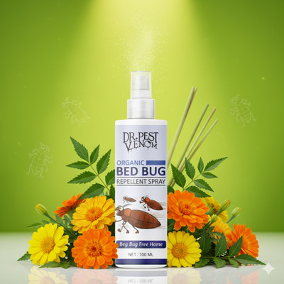 Dr.Pest Venom Natural Bed Bug Spray, bed bug repellent, bedbug killer spray for mattress(100 ml)