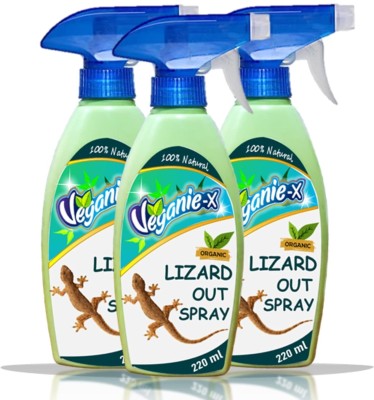 Veganie -x Lizard Out Natural Lizard Repellent Spray, Herbal Non-Toxic Lizard Repellent(3 x 220 ml)