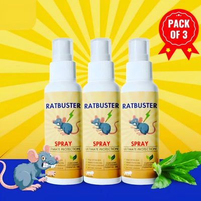 LootZoo Rat Buster Spray – Trusted Solution for Rodent Control(3 x 100 ml)