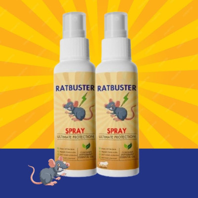 LootZoo Rat Buster Spray - Non-Toxic Formula for Safe Rodent Control(2 x 100 ml)