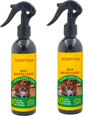 SCENTORA Natural Rat Repellent Spray for Car & Bike | Keep Away Rats from Home(2 x 100 ml)