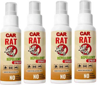 LootZoo Natural Car Rat Repellent - Safe and Non-Toxic for Long-Lasting Protection(4 x 100 ml)