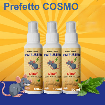 Prefetto COSMO Ratbuster EcoGuard Max – Natural Rodent Blocker(3 x 100 ml)