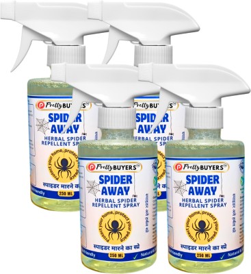 PrettyBUYERS Herbal Spider Repellent Spray | Effective Spider Spray For Home(4 x 250 ml)