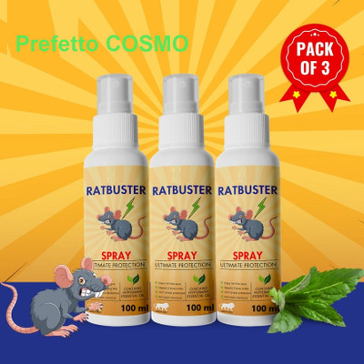 Prefetto COSMO Rat Buster Spray: Ultimate Protection from Rat Invasions(3 x 100 ml)