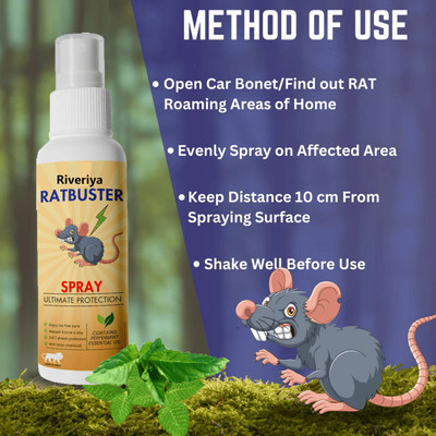RIVERIYA Rat Repellent Spray(50 ml)