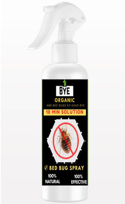 Bye organic Bedbug Spray 200ml | Natural, Non-Toxic & Effective Bedbug Repellent for Home(1 Units)