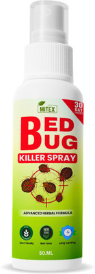 Mitex Natural Bed Bug Spray , Kid & Pet Safe, Eco-Friendly(50 ml)