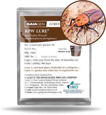 GAIAGEN RPW Lure- Pheromone for Red Palm Weevil (Rhynchophorus ferrugineus)(5 x 1 Units)