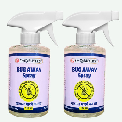 PrettyBUYERS Organic Bedbug Repellent Spray | Khatmal Marne Ki Dawai(2 x 250 ml)