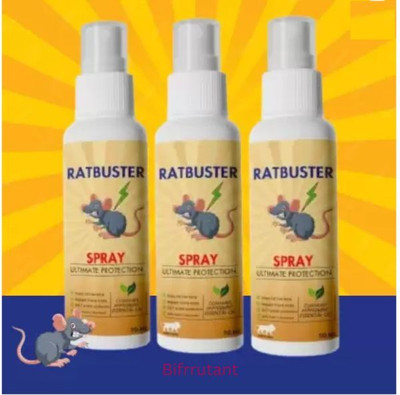 BIFRRUTANT Home Defense rat control Spray for Pest control(3 x 16.67 ml)