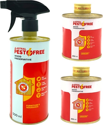 astral PestoFree Herbal Termite Killer 500ml Spray + 2 x 250ml Refill + 3 Masking Tapes(3 x 333.33 ml)