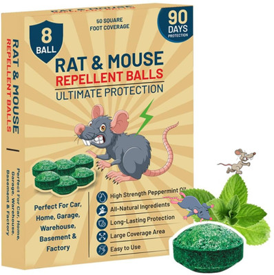 Rat Shaver Dr.PestGo Rat Repellent Balls with Rat Killer Cake and Heavy-Duty Rat ...