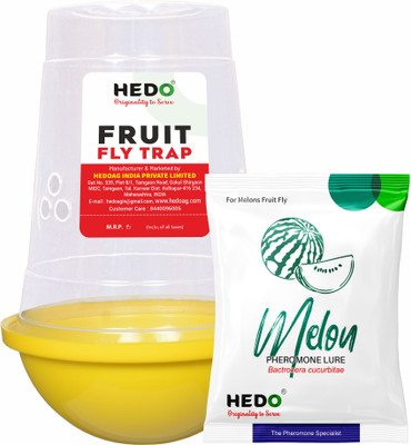 HEDO Melon Fruit Fly IPM Trap with Melon Lure for all Vegetable Crops pack Of 10(10 x 1 Units)