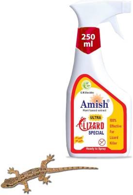 Amish Ultra Lizard Spray Special Ready To Use Spray For lizards present in Home kitchen, offices , Malls Pack Of 250 ml (1Bottle)(1 Units)