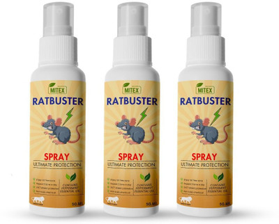 Mitex Rat Buster Spray – Suitable for Indoor and Outdoor Use(3 x 50 ml)